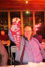 John Illingworth with his captain's badge and a Wavell pennant